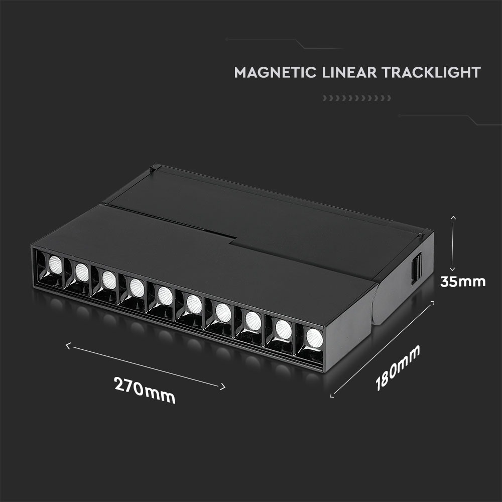 7965-3 Spot Linear LED Magnetic 10 x2W SMD Negru IP20 24V 4000K - Image 1