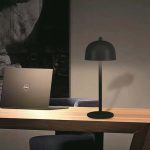 Lampă de Masă LED Baterie 1800mAh 115x300 3in1 Corp Negru
