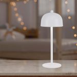 Lampă de Masă LED Baterie 1800mAh 115x300 3in1 Corp Alb