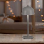 Lampă de Masă LED Baterie 1800mAh 115x300 3in1 Corp Gri