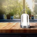 LED Lampă de Masă 1800mAH Baterie D:120*190C Corp Cromat 3IN1