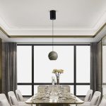 8.5W LED Lampă Suspendată Φ180 Corp Auriu 3000K