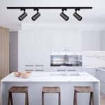 30W LED Proiector pe șină COB 3 in 1 Corp Negru