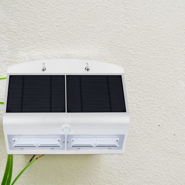 Lampă de perete LED încărcare solară de 6.8W LED Corp alb&Negru Lumină neutră