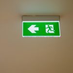 2W Lampă Exit LED Montaj Aplicat 6000K