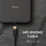 Cablu Iphone Negru Licență MFI