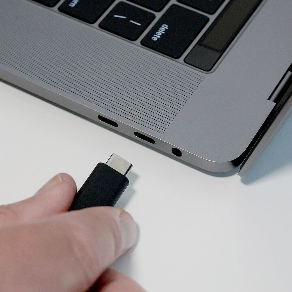 8483-2 1m Cablu Tip C USB Negru Seria Pearl - Image 1