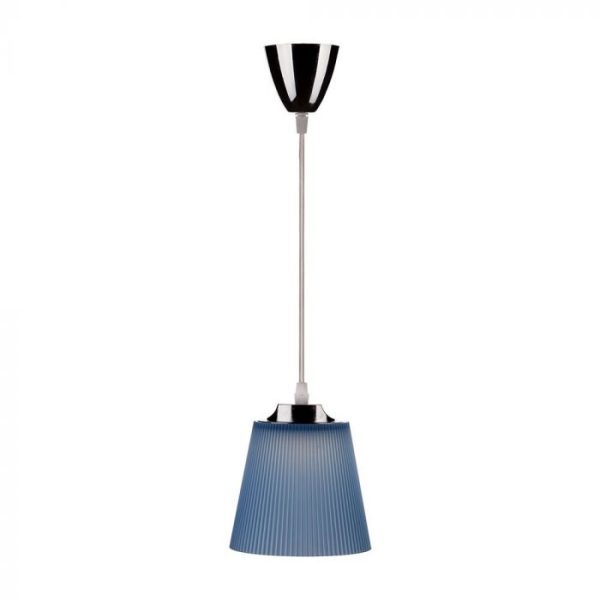 7W Pendul LED Alb natural Corp Crom Albastru