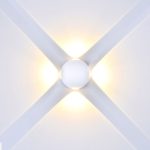 Lampă de perete 4W LED Corp Alb Rotund 4000K IP66