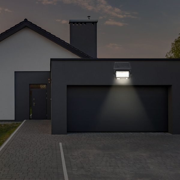 Proiector LED 10W Solar Detașabil Corp Negru 4000K