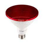 Bec LED 17W PAR38 E27 Roșu