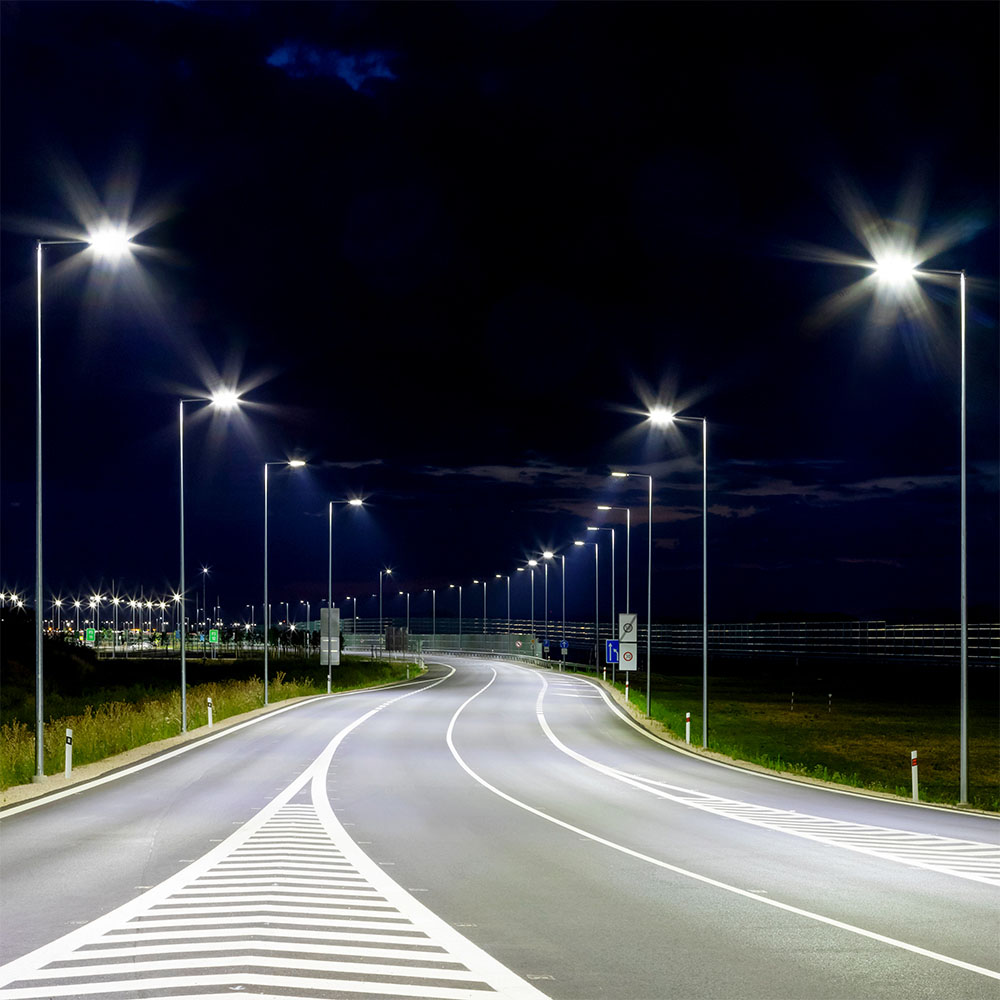 955-2 Lampă Stradală LED Cip SAMSUNG 150W 5700K Clasa I Aluminiu 140LM/W - Image 1