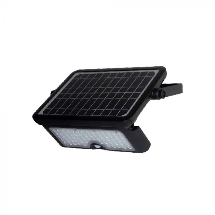 9869 10W LED Proiector încărcare solară Corp Negru Alb natural - Image 1