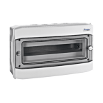 Tablou sigurante aplicat exterior IP65, 1 rând, 18UH, Schrack