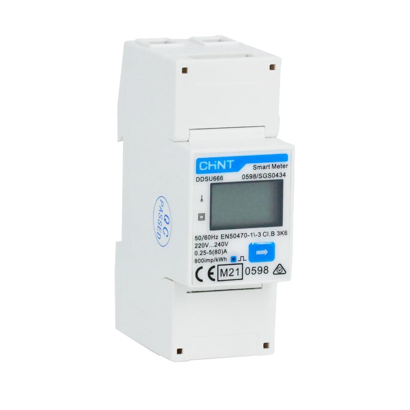DDSU666-min Smartmeter DEYE Monofazat DDSU666 230V 5(80)A 2P, CHiNT - Image 1