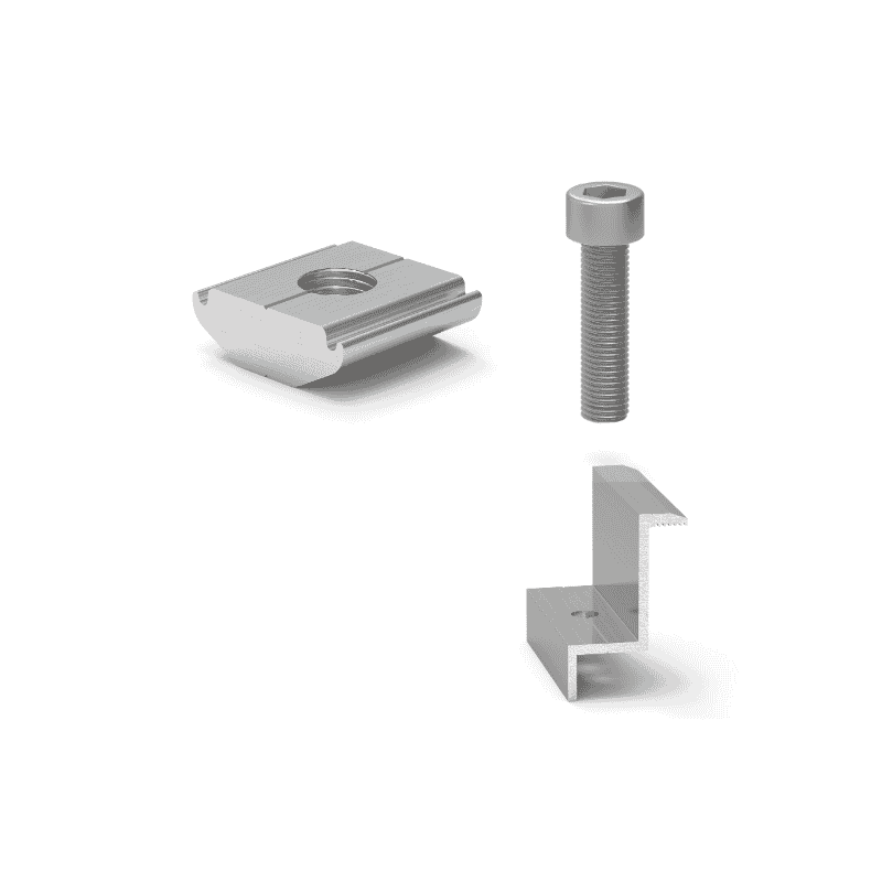 ENDC2652 Clema capat panouri fotovoltaice 30mm pentru Profil Tip C - Image 1