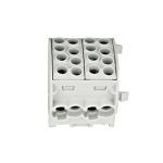 Clemă derivație izolată, 35mm², 1P, 8 puncte conectare, Gri, Schrack