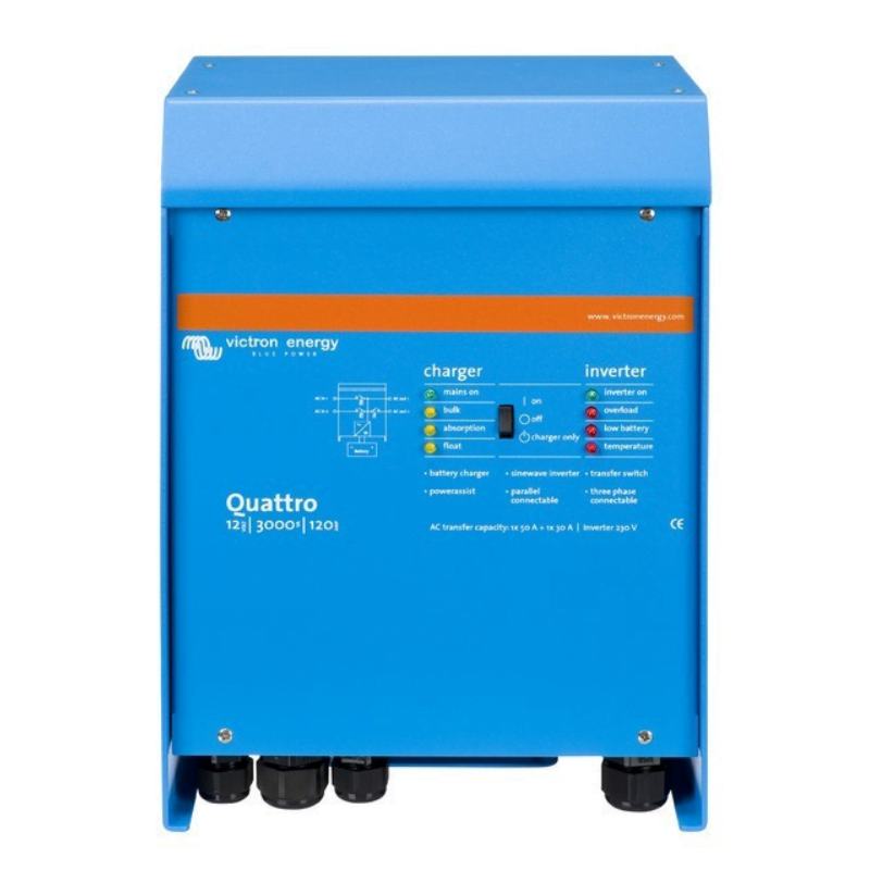 QUA123020010 Invertor 12V 3000VA Victron Energy Quattro 12/3000/120-50/50 - Image 1