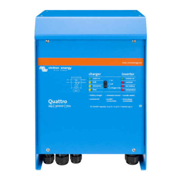 Invertor 24V 3000W Victron Energy Quattro 24/3000/70-50/50