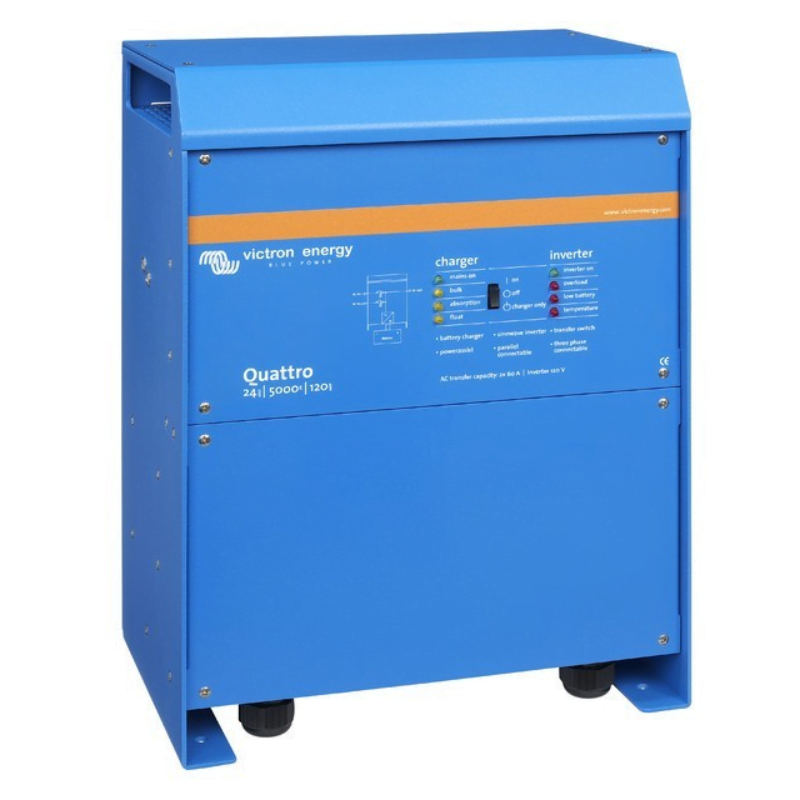QUA245021010 Invertor 24V 5000VA Victron Energy Quattro 24/5000/120-100/100 - Image 1