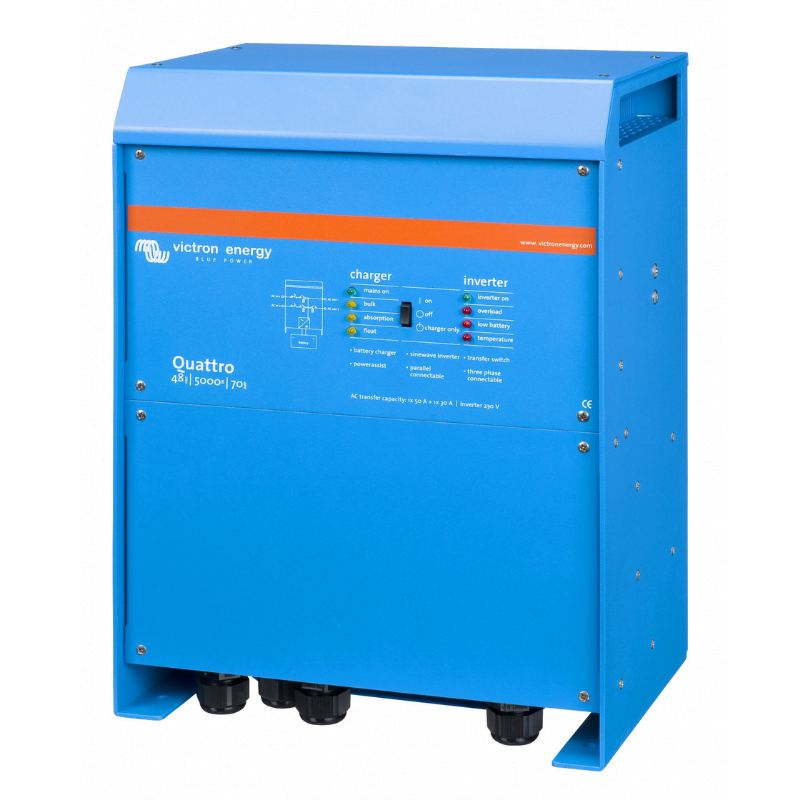 QUA485021010 Invertor 48V 5000VA Victron Energy Quattro 48/5000/70-100/100 - Image 1