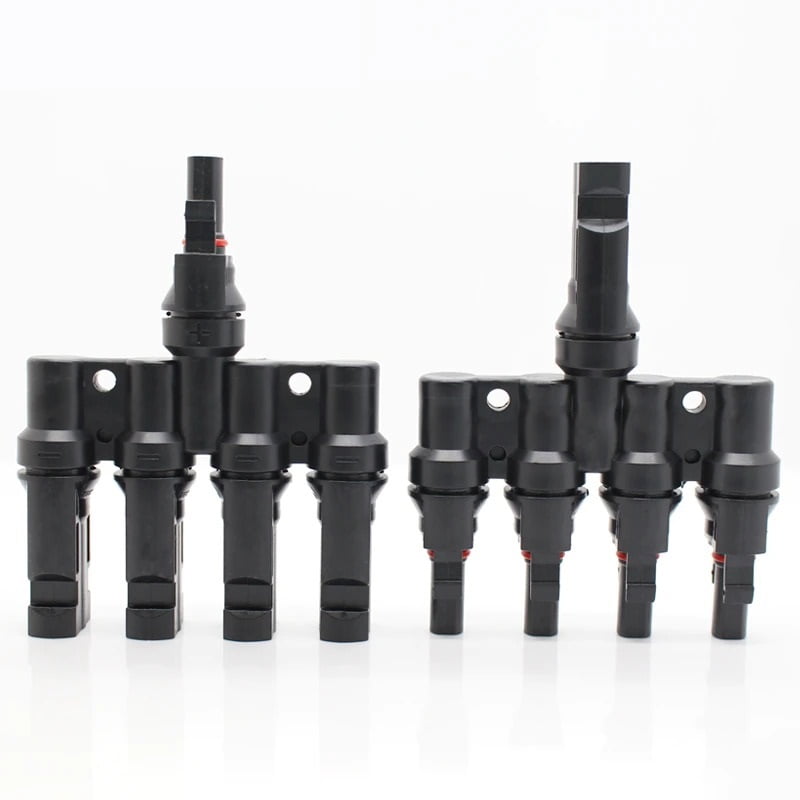 conector-mc4-4-in-1-y-t Conector Y MC4 4 in 1 Paralel 1000V IP67 - Image 1