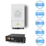 Invertor Deye 5kW, SUN-5K-SG05LP1-EU-AM2-P + Acumulator V-TAC 5.12kWh